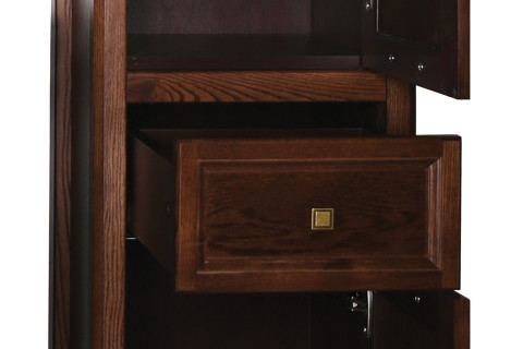 Шкаф-пенал ASB-Woodline Гранда 40 R антикварный орех